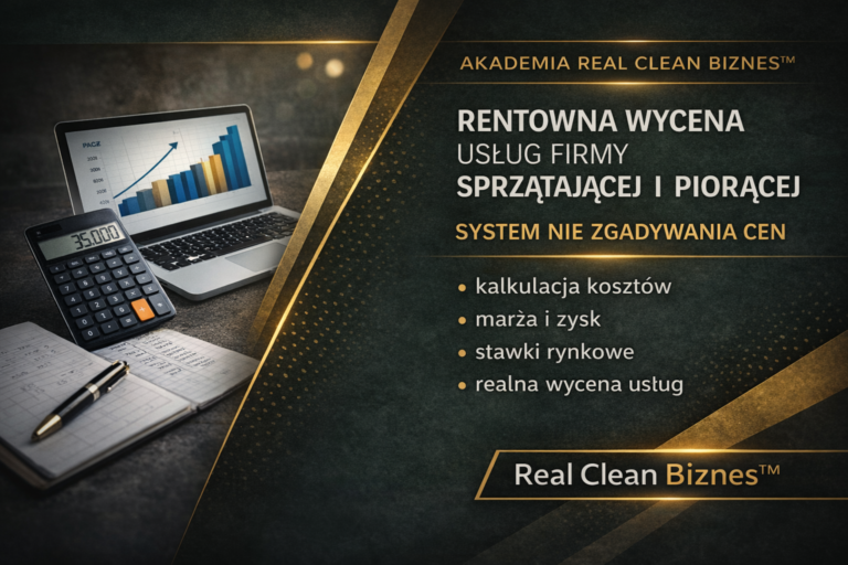 Rentowna wycena usług firmy sprzatającej i piorącej – system nie zgadywanie
