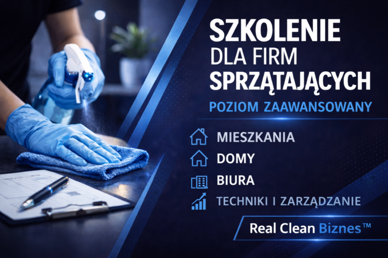 Szkolenie dla Firm Sprzątających – Poziom Zaawansowany | Akademia Real Clean Biznes™