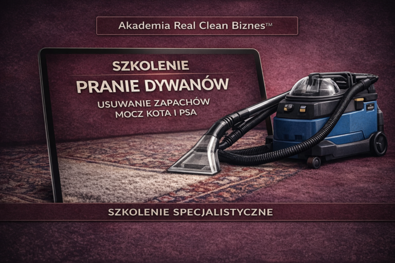 Szkolenie Pranie Dywanów – Metoda Ekstrakcyjna | Akademia Real Clean Biznes™