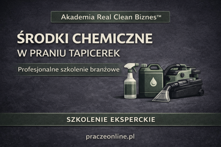 Szkolenie Środki Chemiczne w Praniu Tapicerek